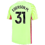 Man City Ederson Moraes 31 Torwart Trikot 2023-2024 - Gelb