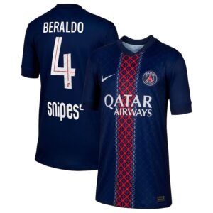 Paris Saint-Germain Lucas Beraldo 4 Home Trikot 2025-2026