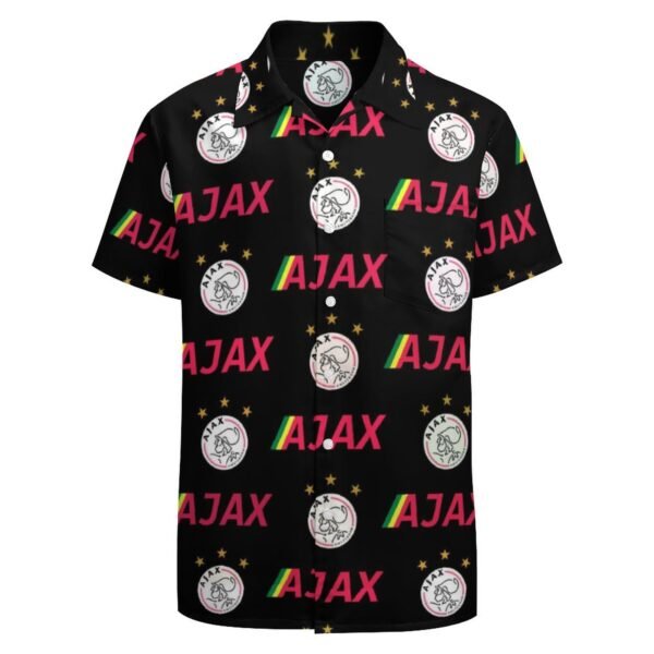 Ajax Kurzärmelige Herrenhemden, Passform Sommer Kurzarm Casual Button-Down Hemden
