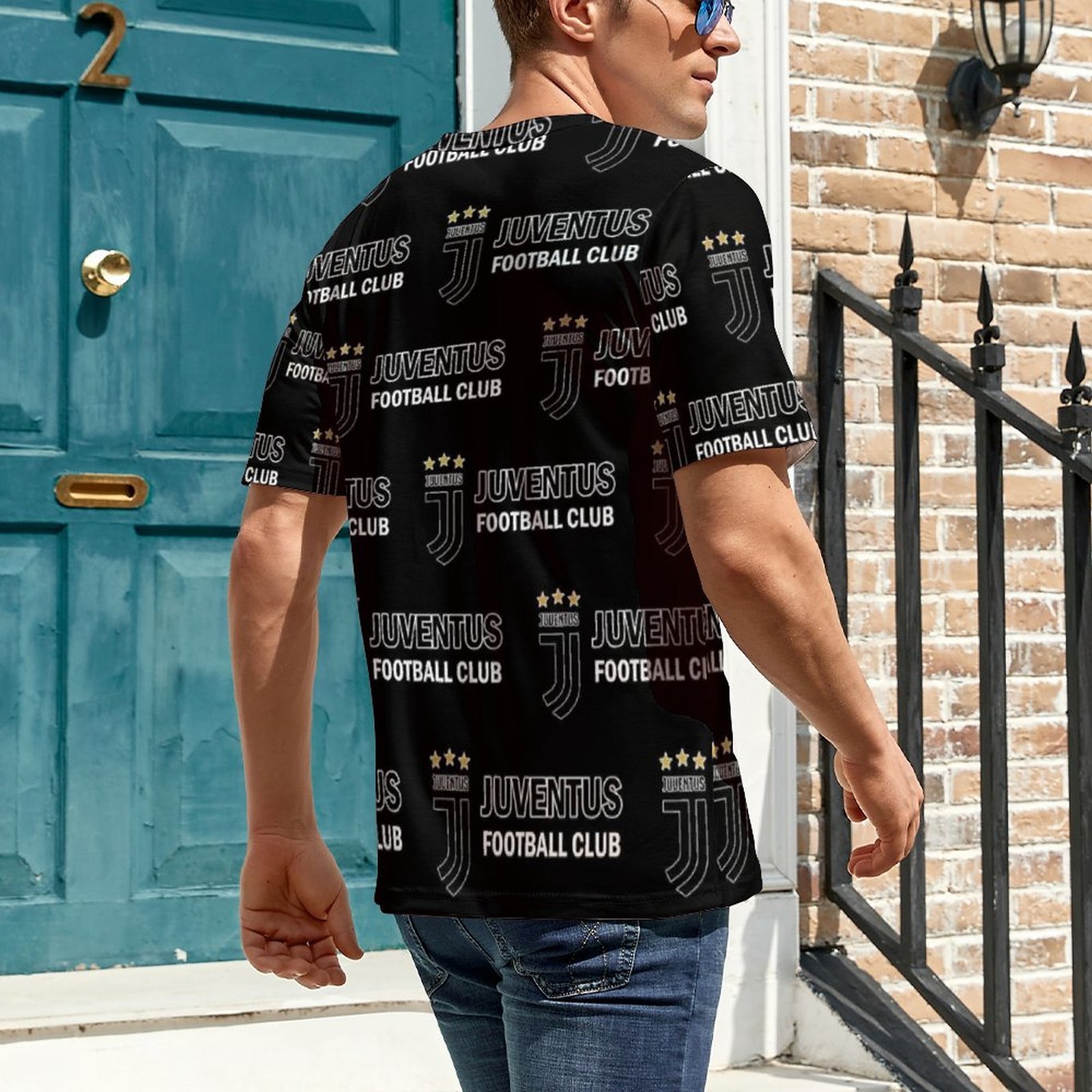 Juventus FC Unisex 3D Vollständig Druck Kurzarm T-Shirts Beiläufige Tee Tops Juventus FC Unisex 3D Vollständig Druck Kurzarm T-Shirts Beiläufige Tee Tops