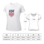 Vereinigten Staaten Damen Kurzarm Rundhals T-Shirt Casual Sommer Tops