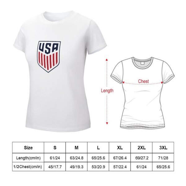 Vereinigten Staaten Damen Kurzarm Rundhals T-Shirt Casual Sommer Tops