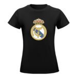 Real Madrid Damen Kurzarm Rundhals T-Shirt Casual Sommer Tops