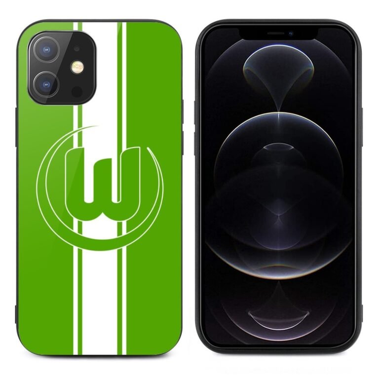 VfL Wolfsburg Stoßfest Glaskasten Handyhüllen & Cover Für IPhone 12