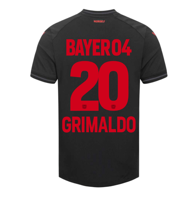 Bayer Leverkusen Alejandro Grimaldo 20 Home Trikot 2023-2024