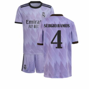 Real Madrid Sergio Ramos 4 Auswärtstrikot Kinder Mini Kit 2022-2023
