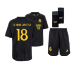 Real Madrid Aurélien Tchouaméni 18 Third Trikot Kinder Mini Kit 2023-2024