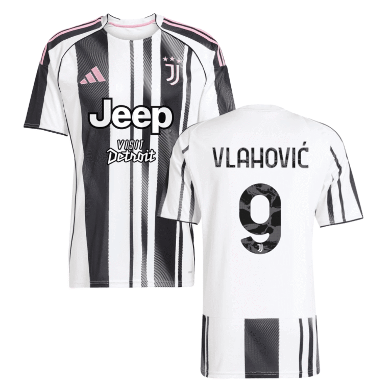 Juventus Dušan Vlahović 9 Home Trikot 2025-2026