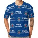 Paris Saint-Germain Unisex 3D Vollständig Druck Kurzarm T-Shirts Beiläufige Tee Tops