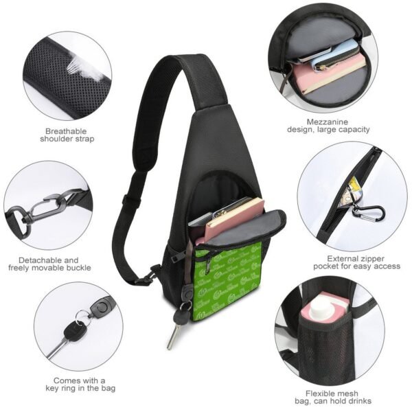 VfL Wolfsburg Crossbody Backpack Leichte Umhängetaschen Sling-Rucksack