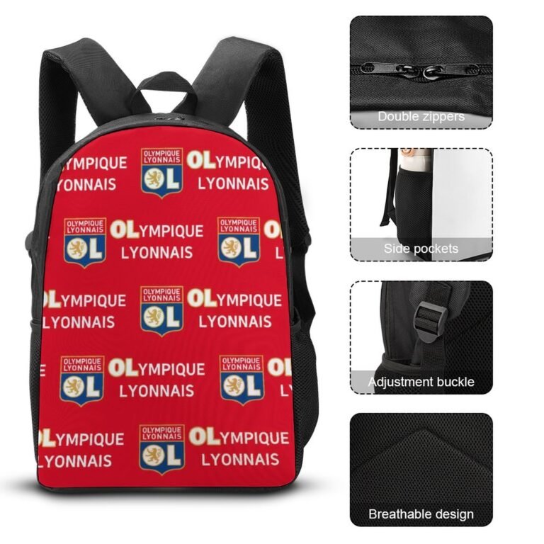 Olympique Lyonnais Student Schulranzen Lunchbag Stifttasche Kombination