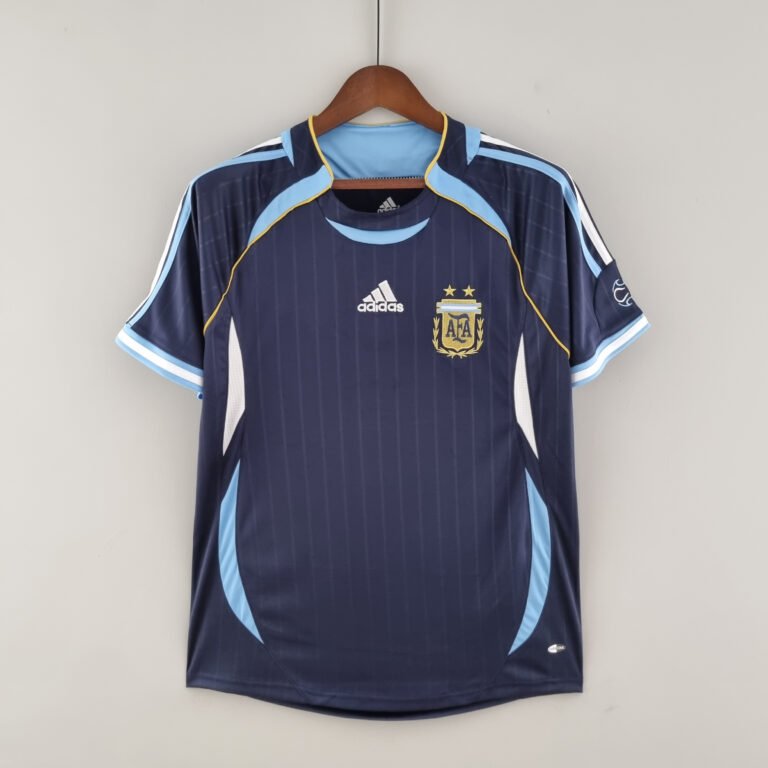 Argentinien Lionel Messi 19 Away Retro Trikot WM 2006