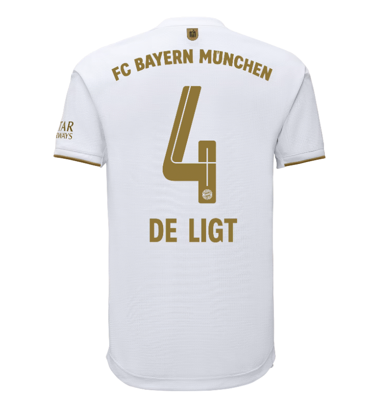 FC Bayern München Matthijs de Ligt 4 Away Trikot 2022-2023