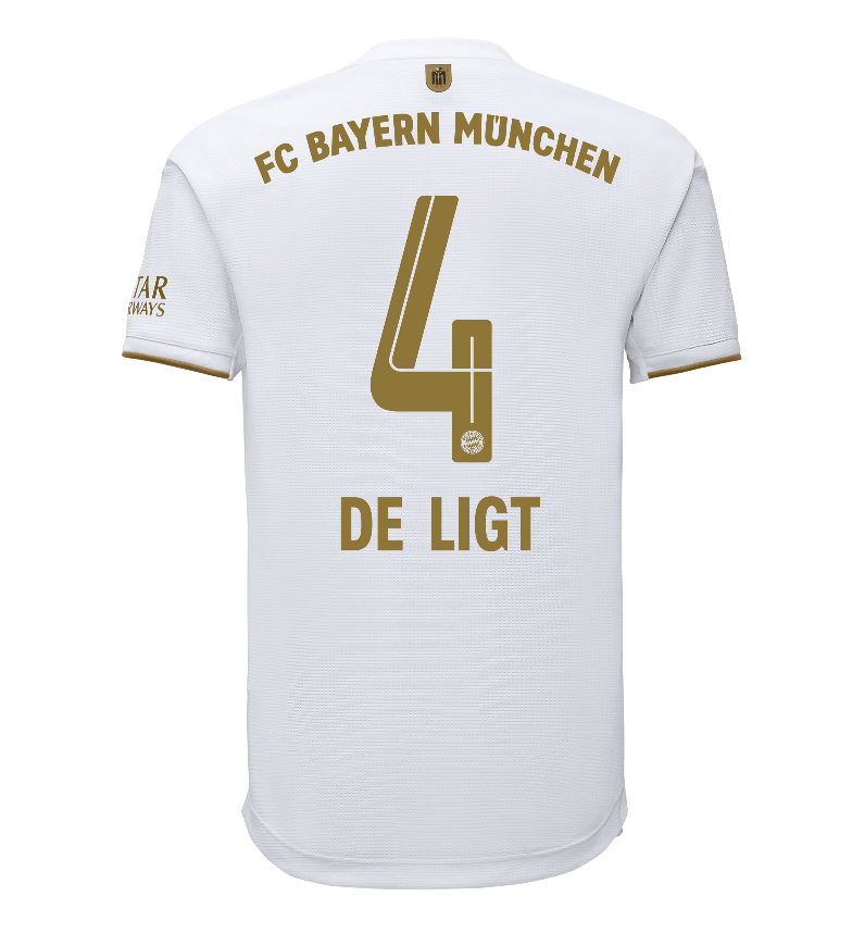 FC Bayern München Matthijs de Ligt 4 Away Trikot 2022-2023 FC Bayern München Matthijs de Ligt 4 Away Trikot 2022-2023