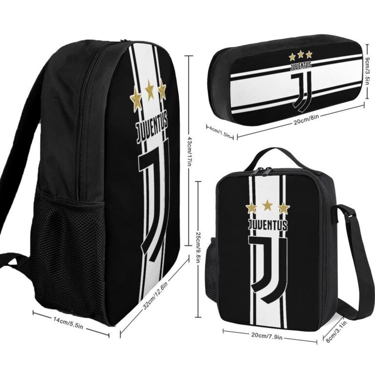 Juventus FC Student Schulranzen Lunchbag Stifttasche Kombination