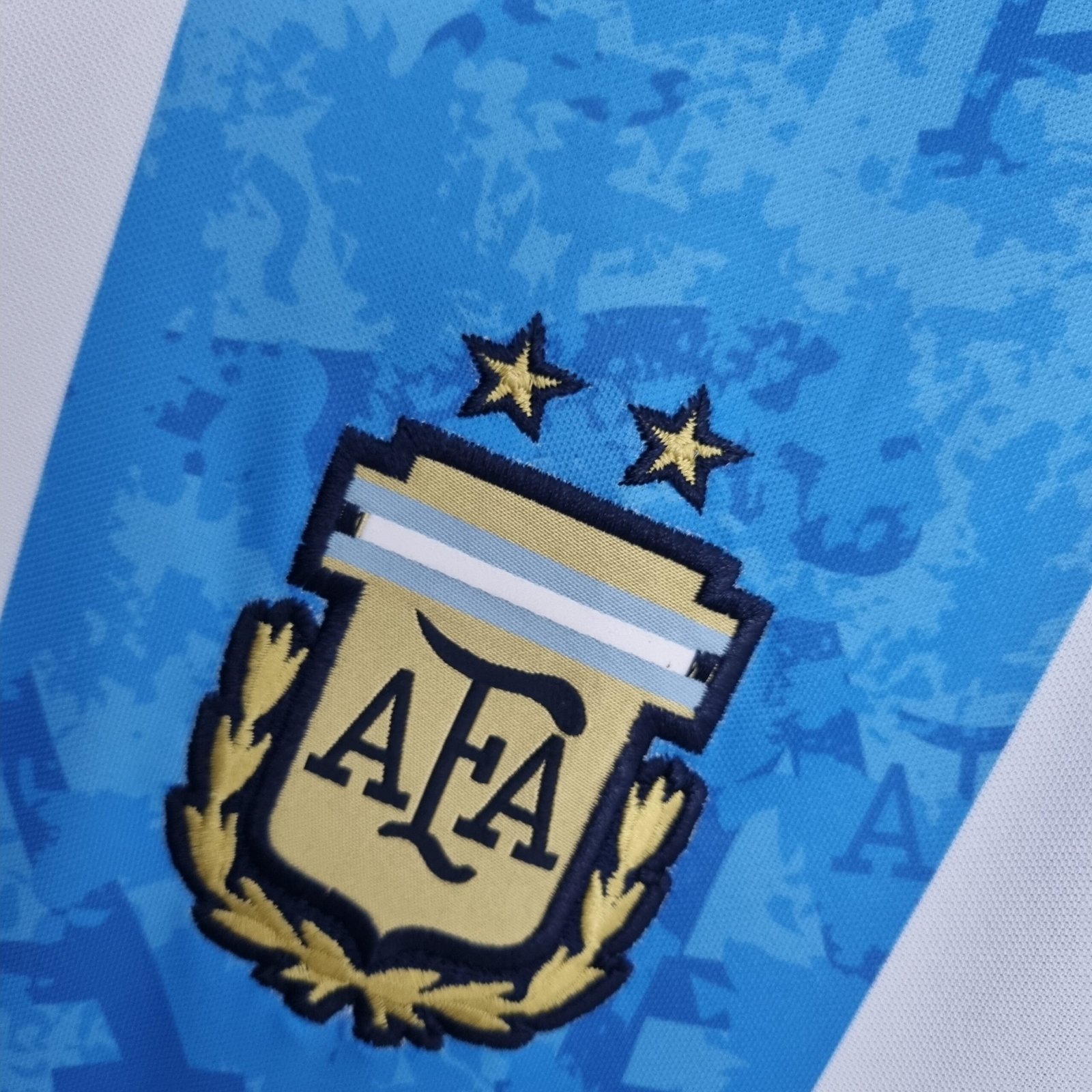 Argentinien Gedenkausgabe Home Trikot 2022 - Weiß Blau Argentinien Gedenkausgabe Home Trikot 2022 - Weiß Blau