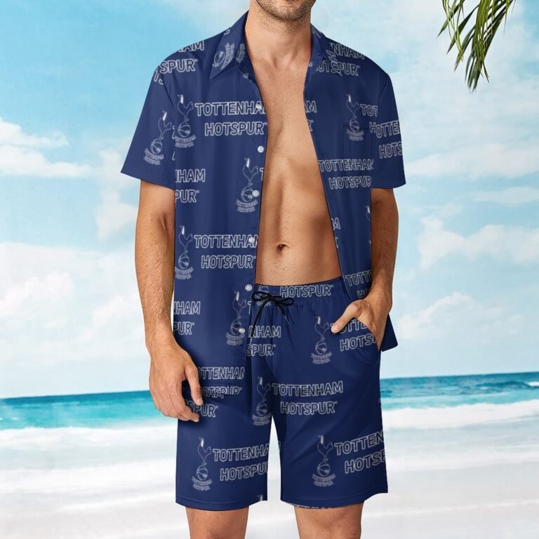 Tottenham Hotspur Lässiges Strandbekleidungsset Kurzärmeliges Hemd Plus Strandhose