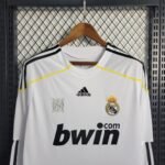 Real Madrid Retro Langarm Home Trikot 2009-2010 - Weiß