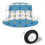 Argentinien Karomuster Sommer Sonnenhut Reversible Bucket Hat