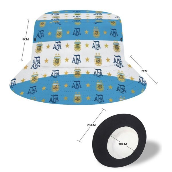 Argentinien Karomuster Sommer Sonnenhut Reversible Bucket Hat