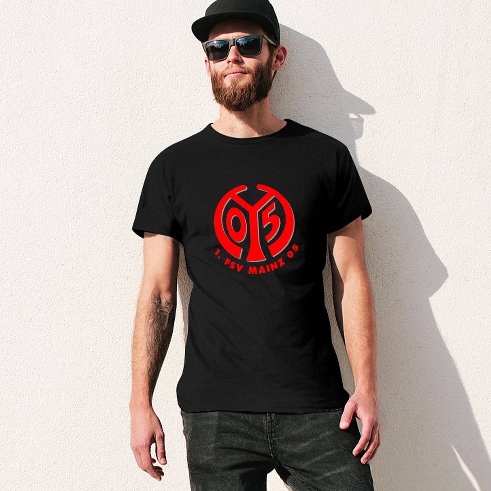 FC Mainz 05 Core Stretch Slim Cneck Gildan Tee T-Shirt Herren FC Mainz 05 Core Stretch Slim Cneck Gildan Tee T-Shirt Herren