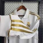 Real Madrid Retro Langarm Home Trikot 2011-2012 - Weiß