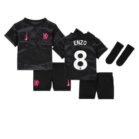 Chelsea Enzo Fernandez 8 Third Trikot Kinder Mini Kit 2024-2025