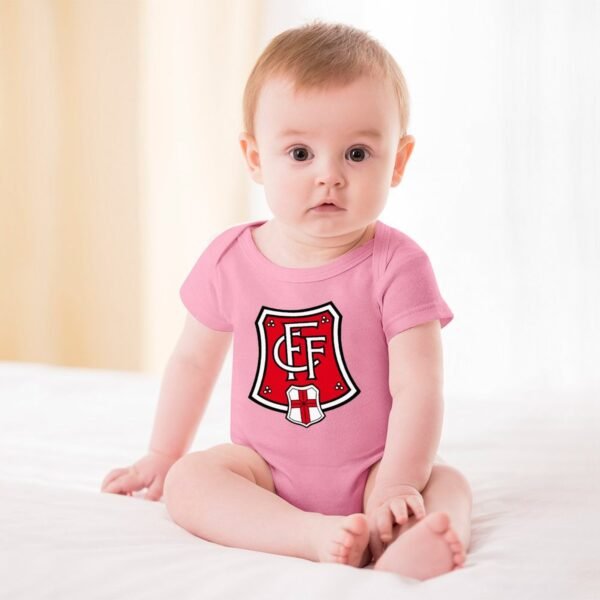SC Freiburg Baby Bodysuit Strampler Schlafanzug Mit Kurzen Ärmeln