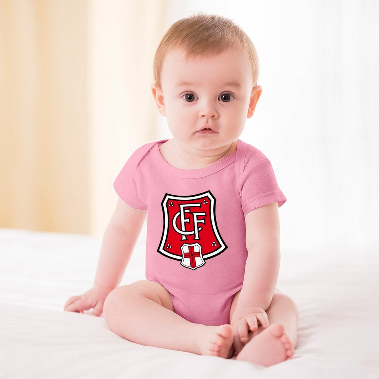 SC Freiburg Baby Bodysuit Strampler Schlafanzug Mit Kurzen Ärmeln SC Freiburg Baby Bodysuit Strampler Schlafanzug Mit Kurzen Ärmeln
