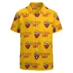 AS Rom Kurzärmelige Herrenhemden, Passform Sommer Kurzarm Casual Button-Down Hemden