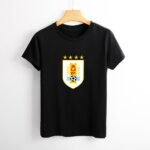 Uruguay Damen Kurzarm Rundhals T-Shirt Casual Sommer Tops