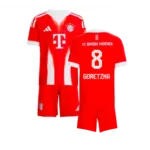 Bayern München Leon Goretzka 8 Heimtrikot Kinder 2025-2026