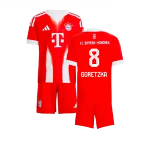 Bayern München Leon Goretzka 8 Heimtrikot Kinder 2025-2026