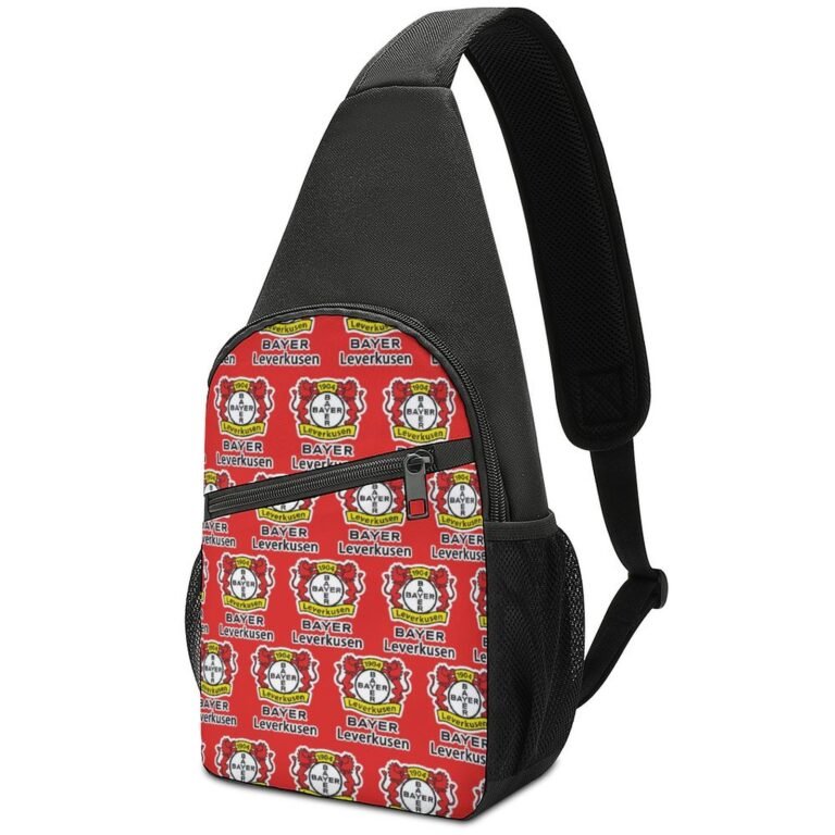 Bayer Leverkusen Crossbody Backpack Leichte Umhängetaschen Sling-Rucksack