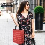 AS Monaco Frauen Tragetasche Oxford-Stoff Einkaufsbeutel Tote Bag