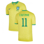 Brasilien Philippe Coutinho 11 Home Trikot WM 2022