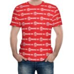 Mainz 05 Unisex 3D Vollständig Druck Kurzarm T-Shirts Beiläufige Tee Tops