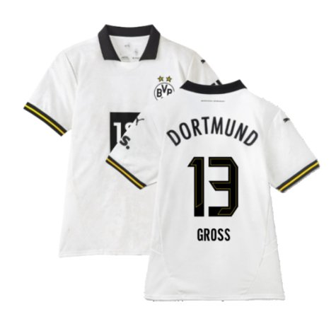 Borussia Dortmund Pascal Groß 13 Third UCL Trikot 2024-2025