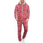 Bayern München Lässiges Sweatshirt-Set 2 Sätze Kapuzen-Sweatpants