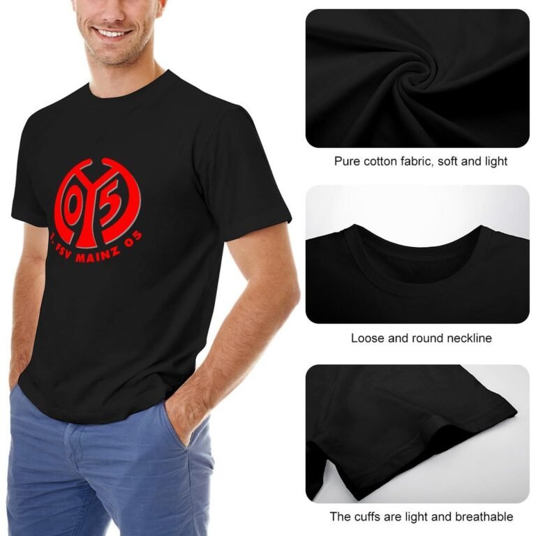 FC Mainz 05 Core Stretch Slim Cneck Gildan Tee T-Shirt Herren