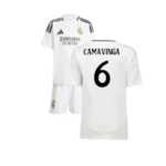 Real Madrid Eduardo Camavinga 6 Heimtrikot Kinder 2024-2025