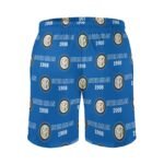 Inter Mailand Herren Badehose Schnelltrocknende Strandshorts Mit Tasche Kordelzug Shorts