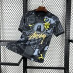 Brasilien X Stussy Jesus Christus Sondertrikot 2025-2026 - Schwarz