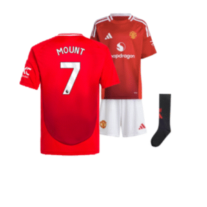Manchester United Mason Mount 7 Heimtrikot Kinder Mini Kit 2024-2025