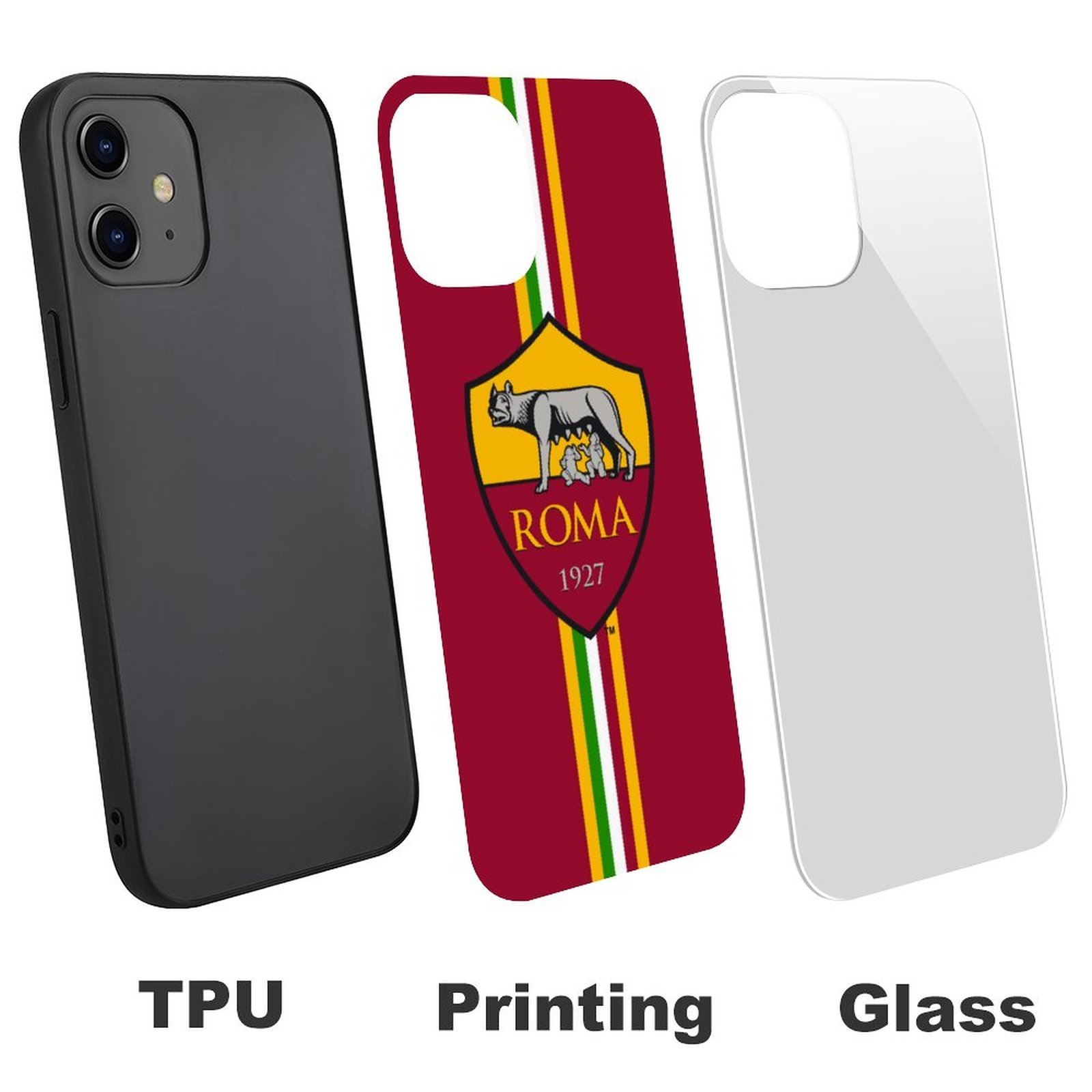 AS Rom Stoßfest Glaskasten Handyhüllen & Cover Für IPhone 12 AS Rom Stoßfest Glaskasten Handyhüllen & Cover Für IPhone 12