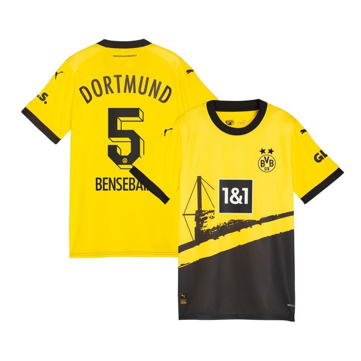 Borussia Dortmund Ramy Bensebaini 5 Home Trikot 2023-2024
