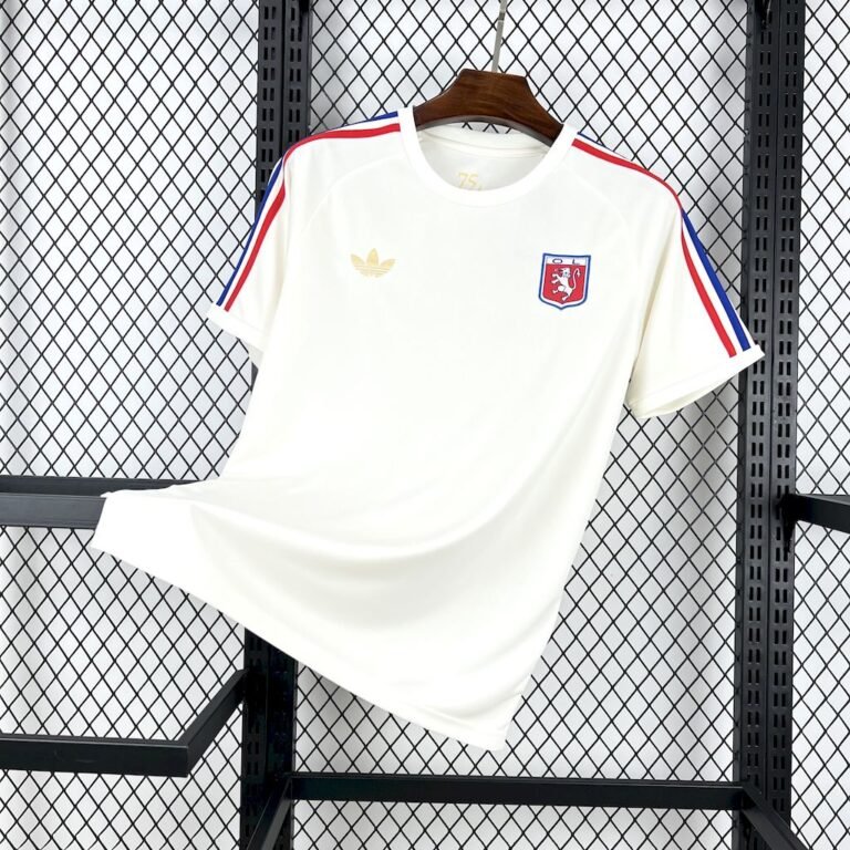 Olympique Lyonnais 75 Jähriges Jubiläum Sondertrikot 2025-2026 - Weiß