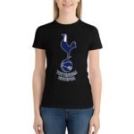 Tottenham Hotspur Damen Kurzarm Rundhals T-Shirt Casual Sommer Tops