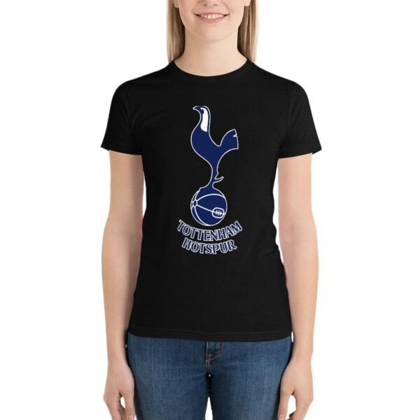 Tottenham Hotspur Damen Kurzarm Rundhals T-Shirt Casual Sommer Tops