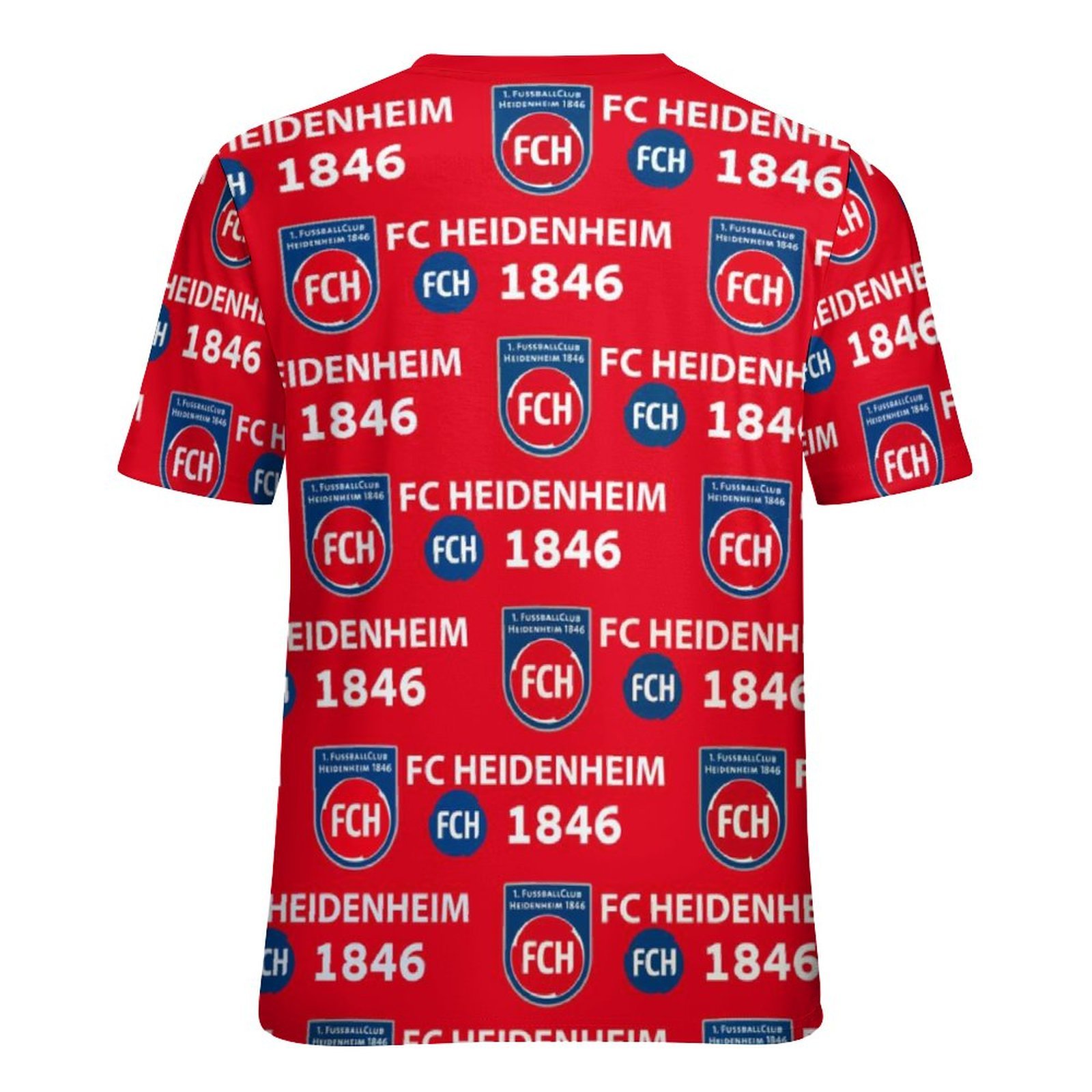 FC Heidenheim 3D Vollständig Druck Kurzarm T-Shirts Beiläufige Tee Tops FC Heidenheim 3D Vollständig Druck Kurzarm T-Shirts Beiläufige Tee Tops